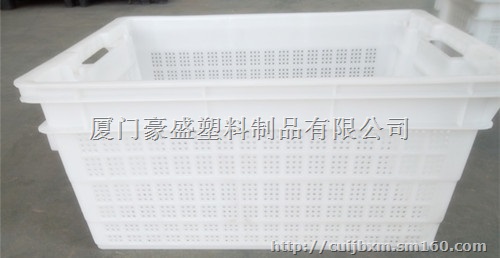 小圆孔塑料箱,小孔塑料筐,食品加工业的好帮手