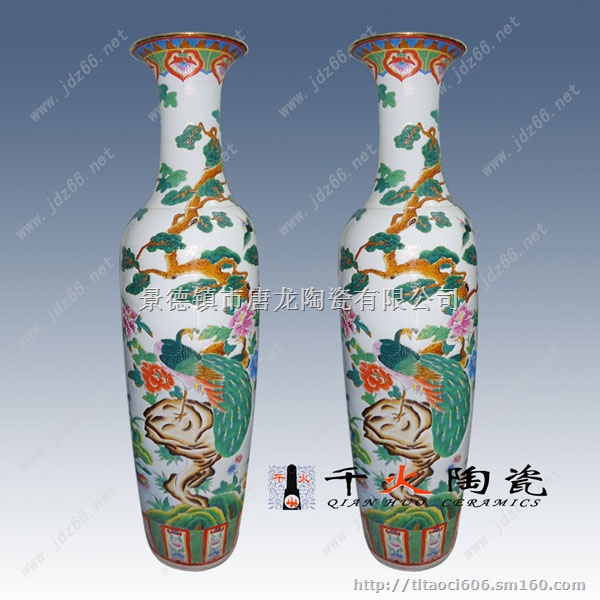 景德镇粉彩陶瓷大花瓶批发厂家大花瓶图片