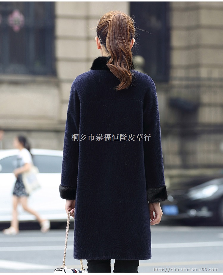 羊剪绒大衣女机织羊剪绒面料机织羊剪绒厂家