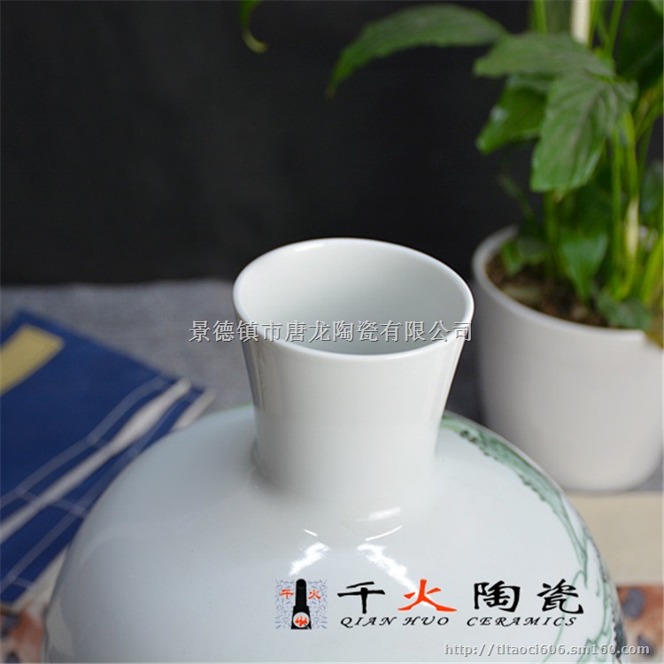 景德镇手绘陶瓷花瓶批发厂家家居花瓶图片