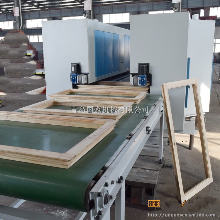 青岛国森*研制生产木窗专用设备数控双面双边木窗砂