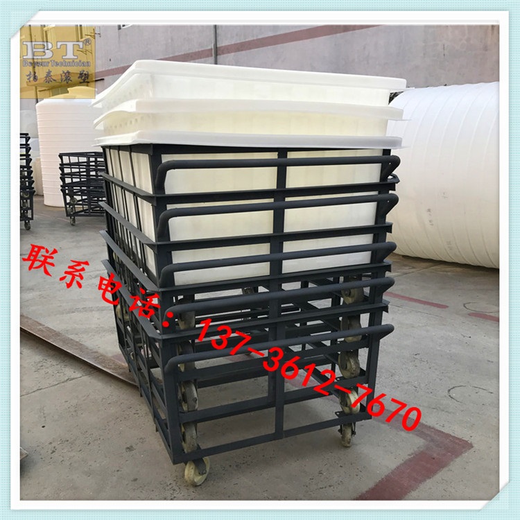 供应1500L纺织落纱桶印染稀释推布车厂家