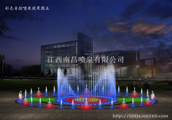 旱式音乐喷泉效果 南昌喷泉公司 江西喷泉公司 施工