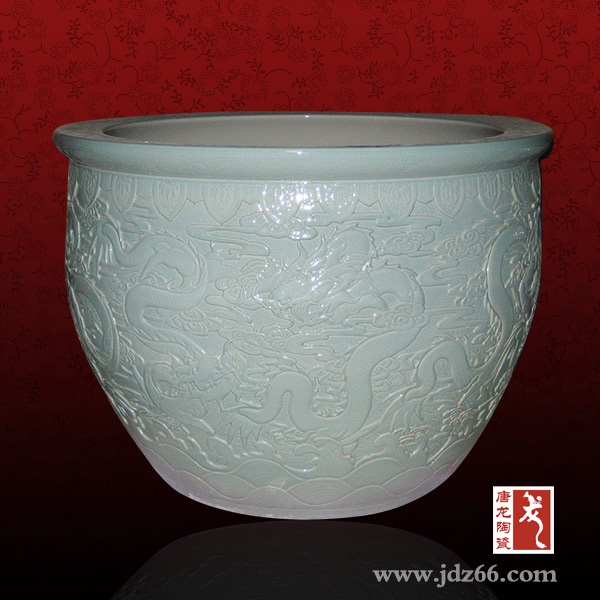 大号鱼缸 睡莲缸 陶瓷鱼缸厂家