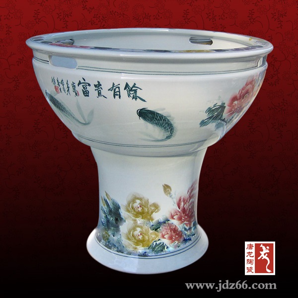 大号鱼缸 睡莲缸 陶瓷鱼缸厂家