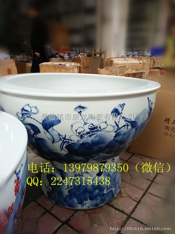 定做陶瓷大缸厂家 庭院养花养鱼种树大缸