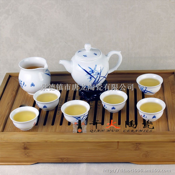 景德镇高档手绘陶瓷茶具套装招商加盟热线