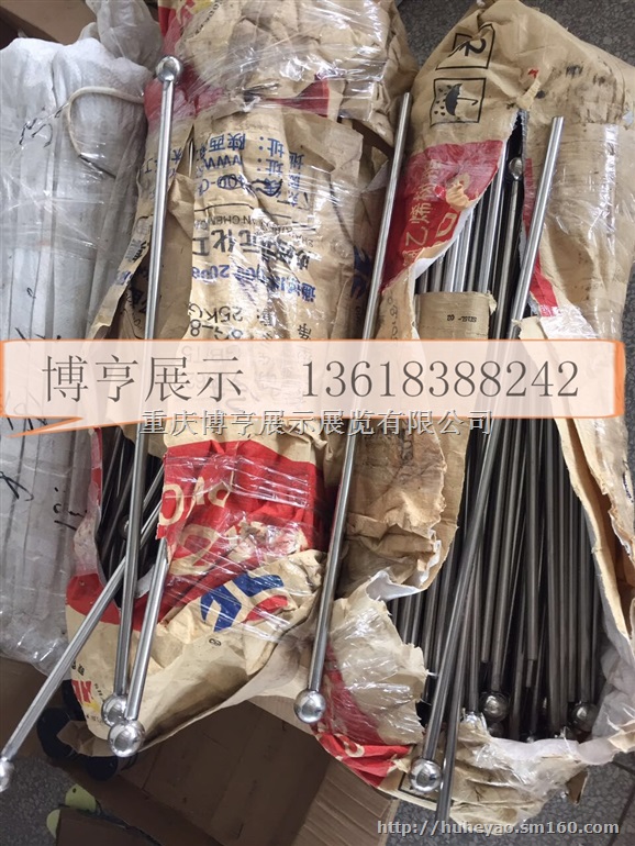 玻璃吊旗杆 侧挂吊旗 商场围栏挂画轴 长款海报架