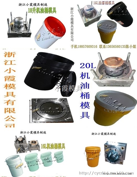 黄岩专做注塑模具厂 5L密封桶塑胶八角模具生产
