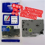 普贴色带 国产标签带 TZ2-231 12MM白底