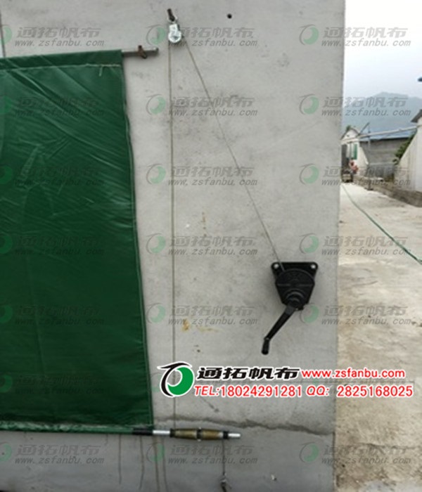 广西温室养鸡场挡雨帆布卷帘定做 防风保暖蓬布加工