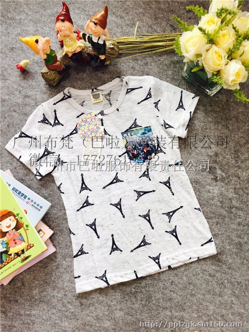 童装奥特莱斯夏季欧美全棉女童背带裤货品批发