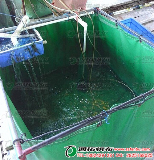 折叠帆布蓄水池怎么做 新型环保养殖帆布鱼池定做