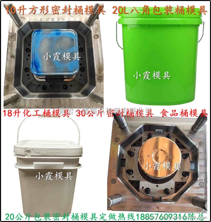 中国订做20L塑胶桶模具 20L化工桶模具厂家