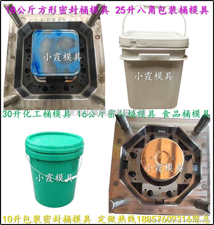 做塑胶模具厂家 18升欧式液体塑料桶模具价格