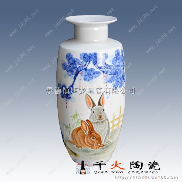 客厅摆放陶瓷小花瓶 家居花瓶景德镇生产厂家价格