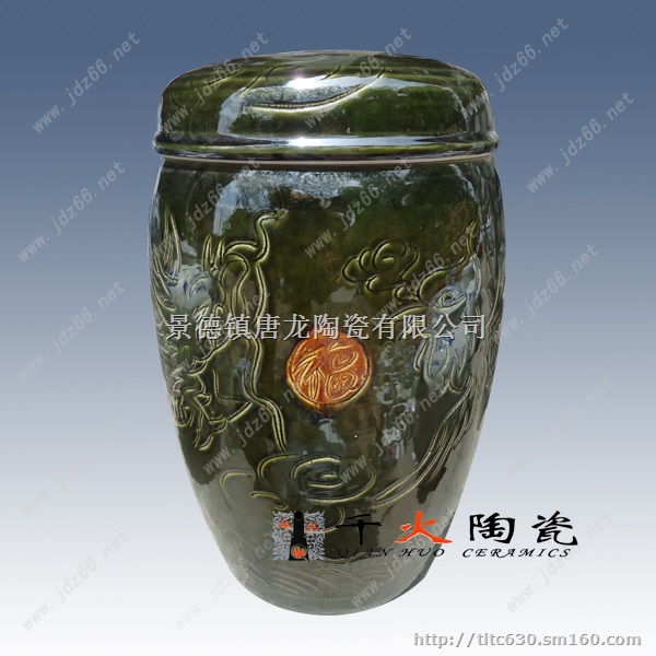 景德镇陶瓷骨灰盒专卖厂家 批发陶瓷骨灰罐 陶瓷棺材