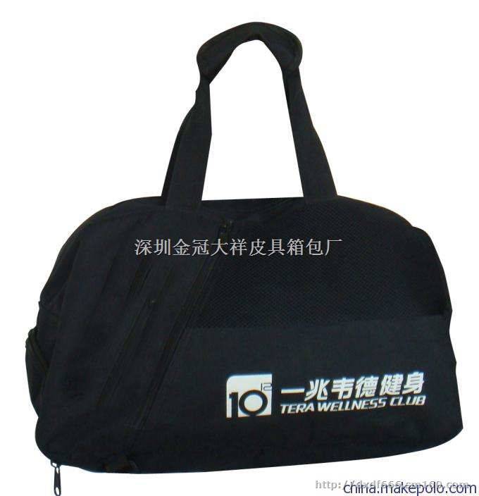 男女休闲圆桶筒手提旅行包小行李包 运动健身包独立鞋