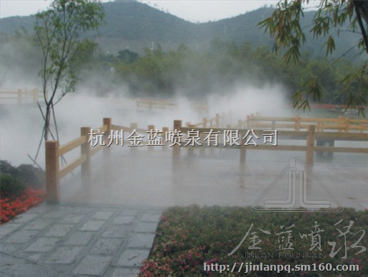喷雾、雾森系统----东莞松山湖风景区喷雾工程