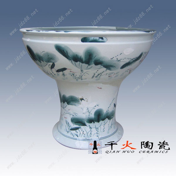 青花风水大缸 定做陶瓷风水大缸 景德镇风水大缸