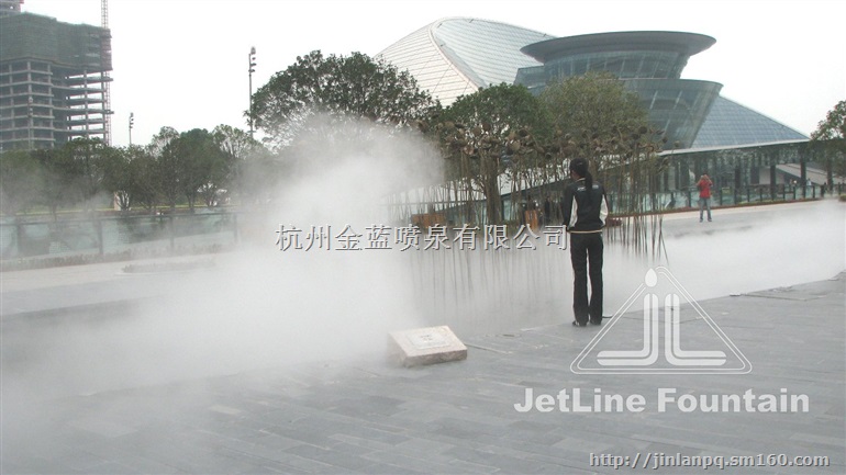 喷泉喷雾----钱江新城波浪文化城喷泉喷雾工程