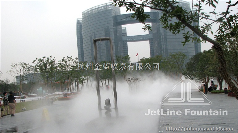 喷泉喷雾----钱江新城波浪文化城喷泉喷雾工程