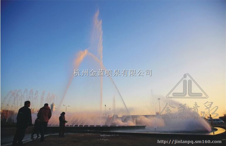 音乐喷泉、变频喷泉---下沙经济开发区大型喷泉工程