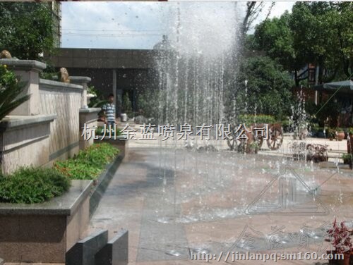 音乐旱喷、喷泉设备---骝跶公寓音乐旱喷