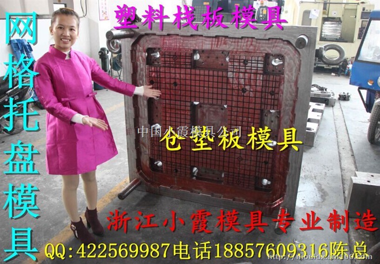 PP双层防潮板模具 注射模具 PE田字栈板模具