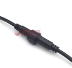 PVC防水公母接头M18防水插头四芯led防水连接