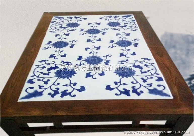 青花瓷板生产厂家 景德镇瓷板批发定做 家具镶嵌瓷板