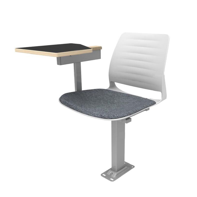 单人旋转课桌椅 阶梯教室学生桌椅 现代大教室桌椅