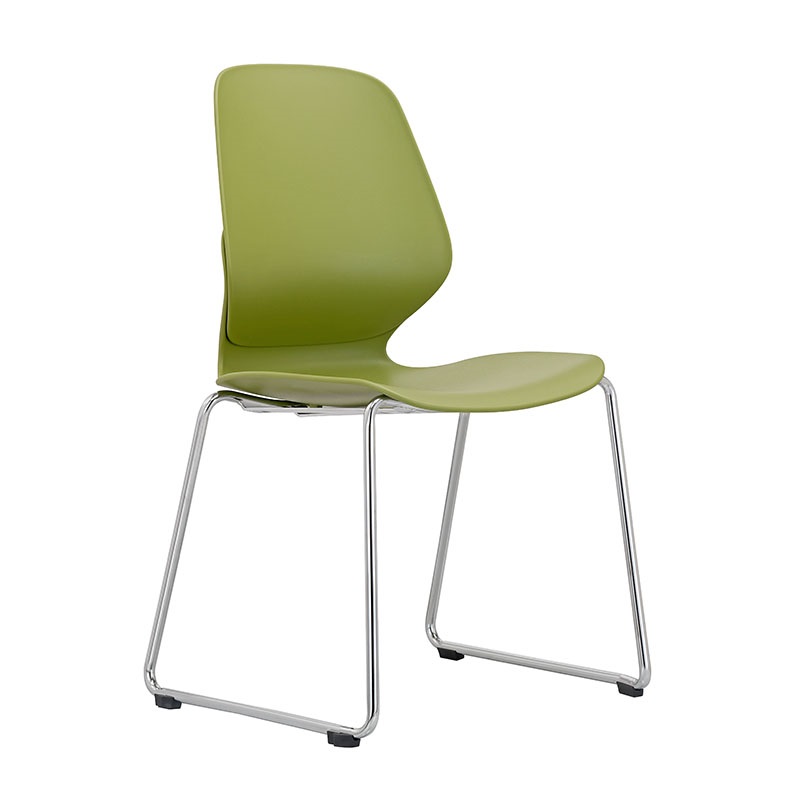塑料休闲座椅 学生培训学习椅 阅览餐厅四脚椅批发