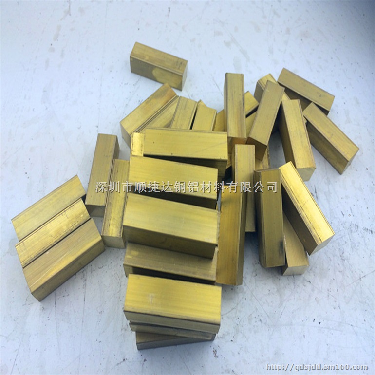 H59黄铜方棒 切割黄铜扁条 6x6mm黄铜方棒