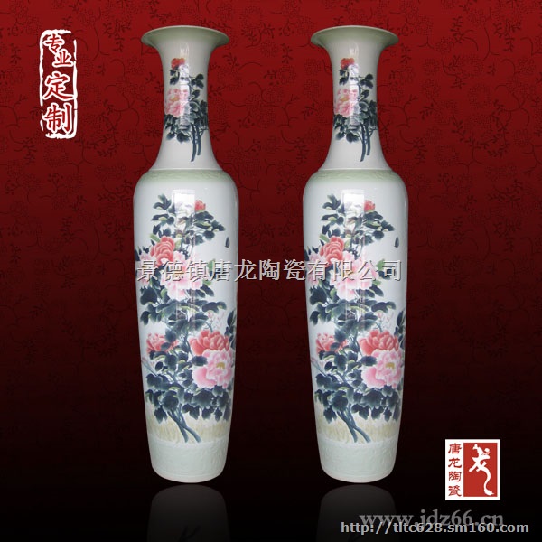 高1.5米雕刻书法陶瓷大花瓶、乔迁新居礼品