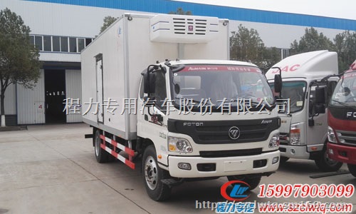 福田欧马可排半厢长5.1米冷藏车报价