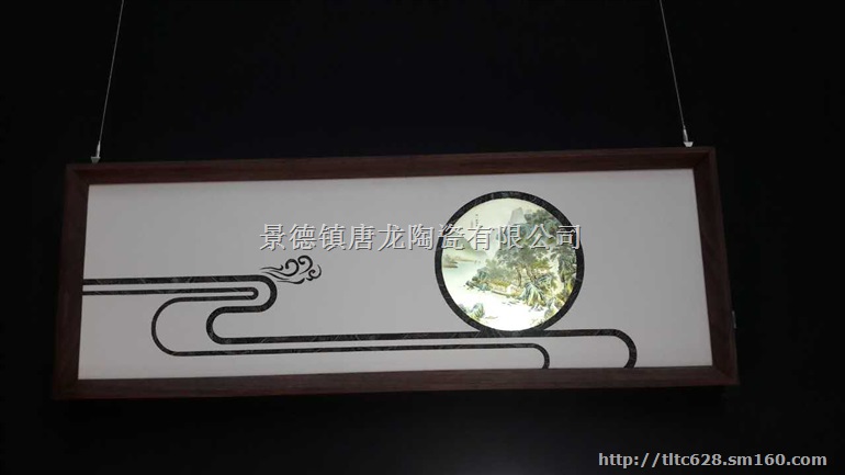 公司会议室背景墙,景德镇烧制瓷砖墙壁画