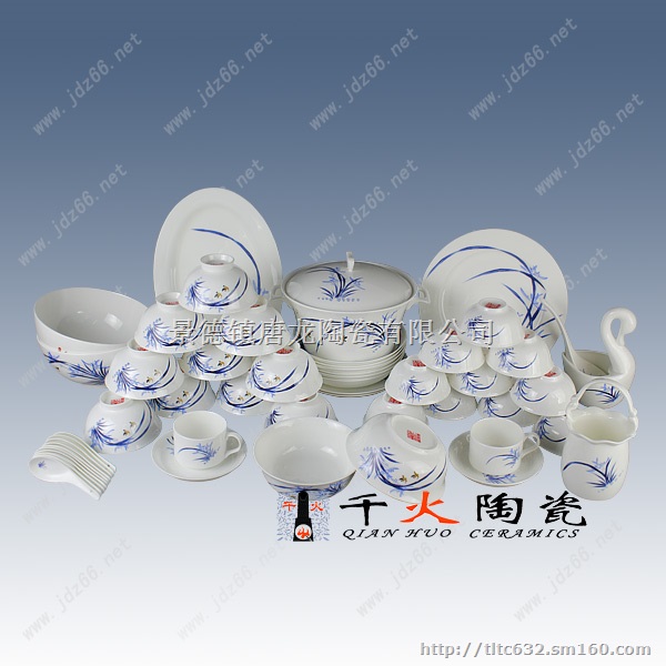 陶瓷纪念礼品定做餐具，景德镇陶瓷生产厂家