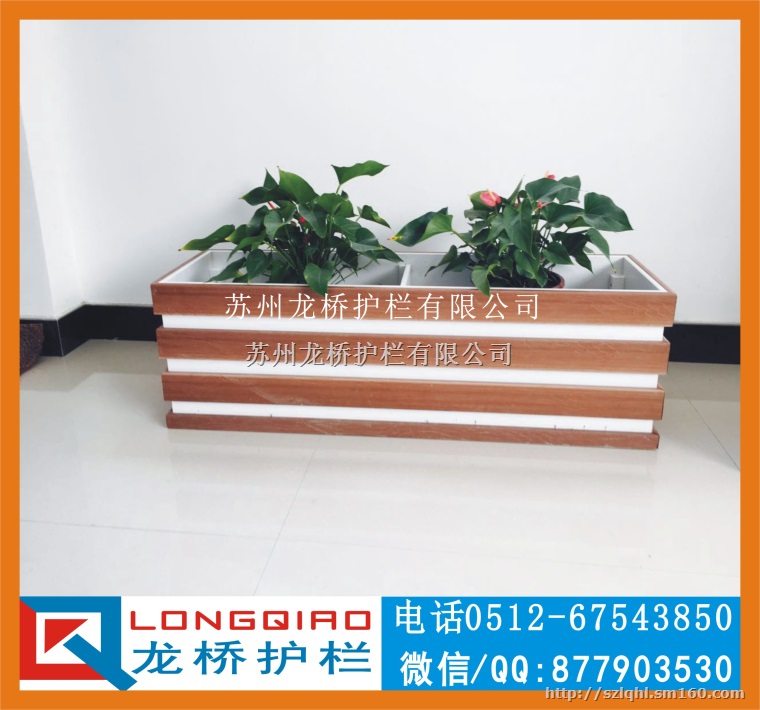 贵阳仿木道路隔离花箱护栏 PVC发泡板花箱道路护栏