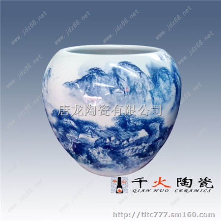 青花瓷花瓶,陶瓷青花陶瓷花瓶现代家居装饰陶瓷摆设批