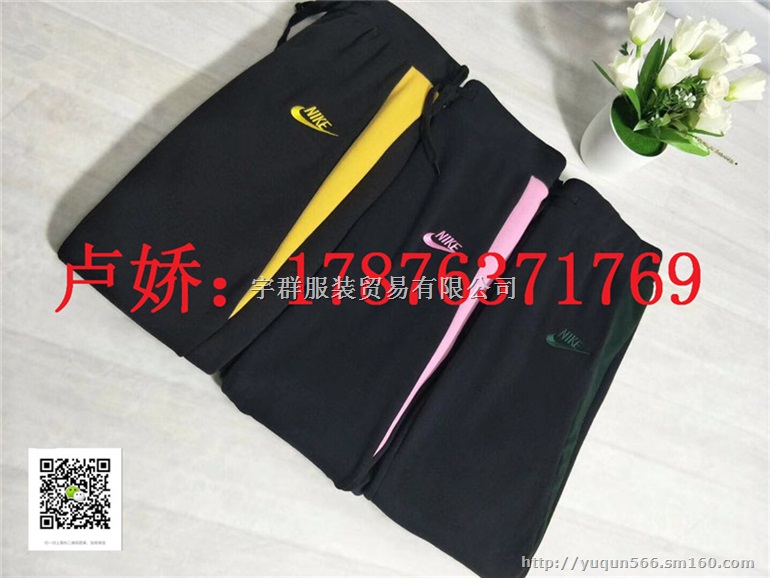 女式裤子绣花加绒裤子宇群服饰厂家直销适合南方