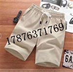 五分短裤轻薄棉麻布料爆款批发