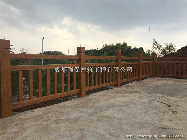 供应贺州梧州复合式河道桥梁栏杆、铸造石喷砂栏板