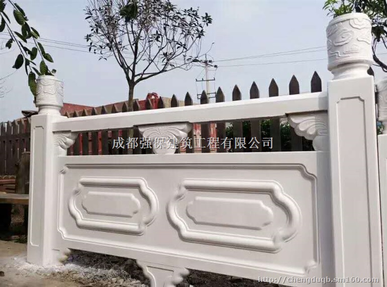 桂林柳州来宾仿石栏杆、仿木栏杆、仿汉白玉栏杆厂家