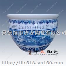 青花陶瓷大缸厂家 仿古陶瓷缸