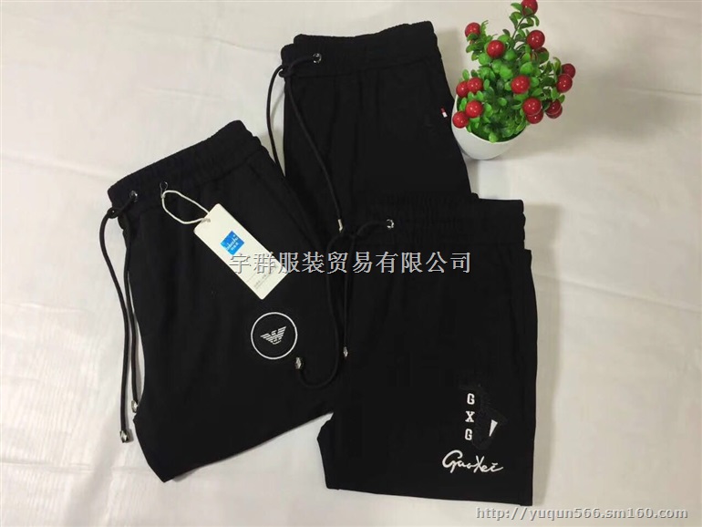 柏堡虎厂家罗马压缩棉高端绣花秋冬长裤