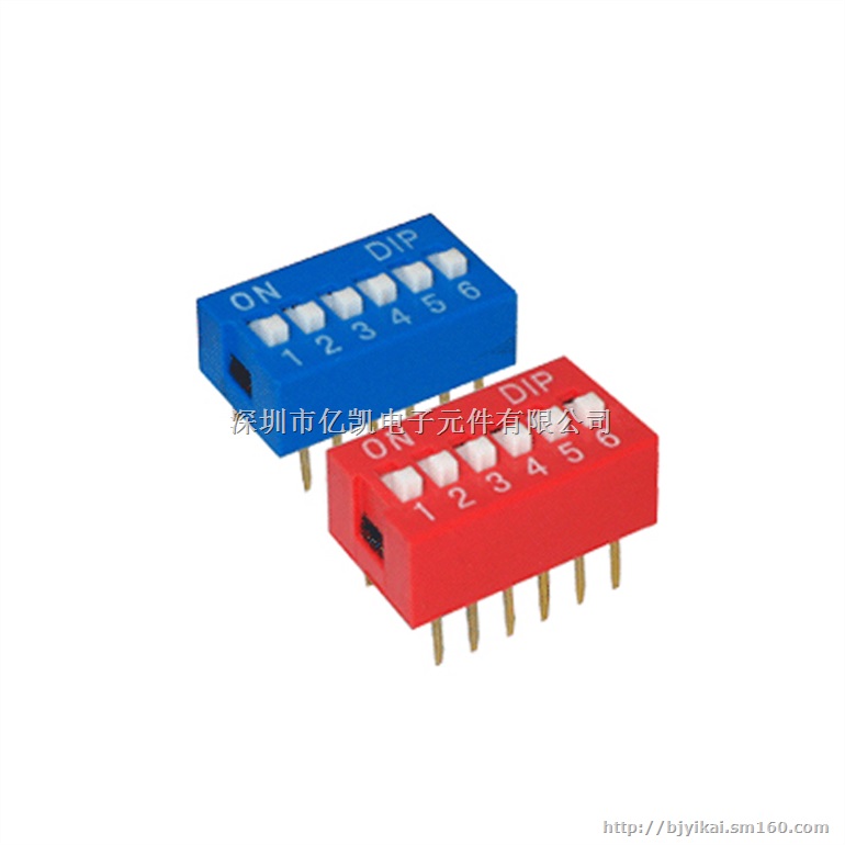 供应进口拨码开关 1位 红色 DIP DS-01