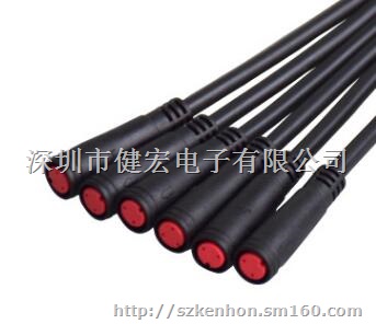 M8led连接器 高品质插头连接线户外防水航空接线