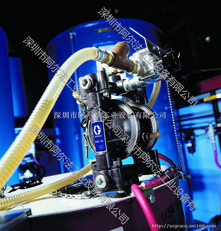 固瑞克Husky716铝合金气动双隔膜泵