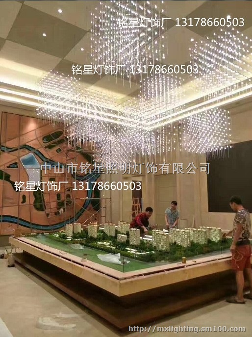 铭星灯饰光立方装饰吊灯厂家定制商场中厅满天星吊饰灯